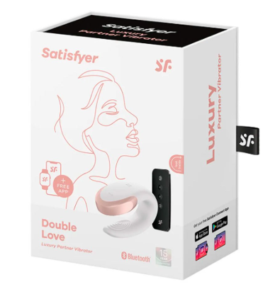 Satisfyer Double Love vibrador de casal com controle remoto e APP Branco