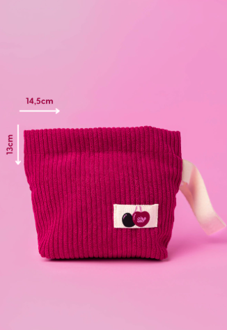 Necessaire Pocket Cherry – Compacta, Versátil e Sempre com Você