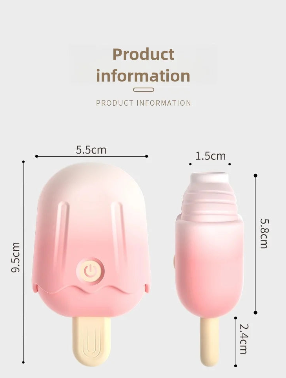 Vibrador Sorvete – Sucção + Vibração para Clitóris e Mamilos
