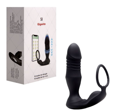 Vibrador Próstata Anel Vai Vem Via App