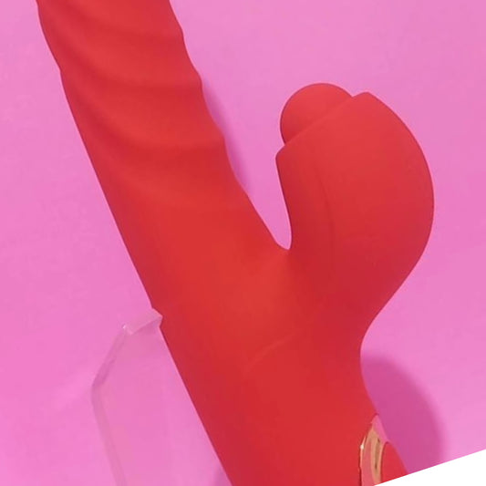 Vibrador de Ponto G e clitóris com Tapping