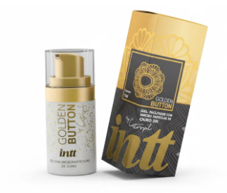 Lubrificante Intt Golden Button - Gel Facilitador Ouro 23k