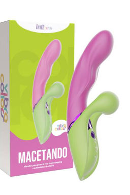 Macetando – Vibrador Penetrável com Função Tapping e Estimulador de Clitóris
