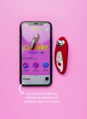 Cherry Calcinha Vibratória com controle de carro e APP a distância