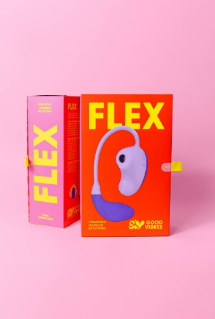 Flex Vibrador e Sugador de Clitóris - 2 em 1