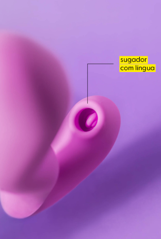 Kiss Sugador e Vibrador 3 em 1 + Hidratante Gel Berry Bites de Brinde