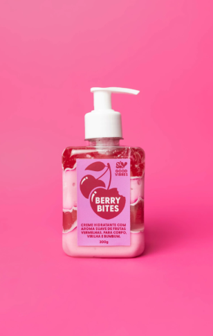 Kiss Sugador e Vibrador 3 em 1 + Hidratante Gel Berry Bites de Brinde