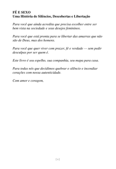 Livro Fé & Sexo
