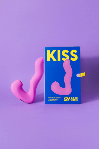 Kit Kiss Sugador e Vibrador 3 em 1 + Jogo de Cartas para Solteiros de Brinde