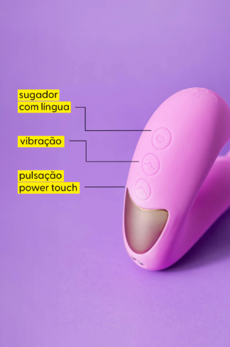 Kit Kiss Sugador e Vibrador 3 em 1 + Jogo de Cartas para Solteiros de Brinde