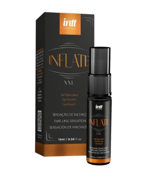 Inflate gel masculino com efeito quente e sensação de inchaço