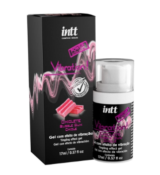 Vibration power chiclete gel com efeito de vibração, pulsação e aquecimento
