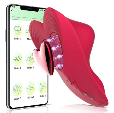 Vibrador de Calcinha Coração - App - controle até de outro pais e GANHE um Egg