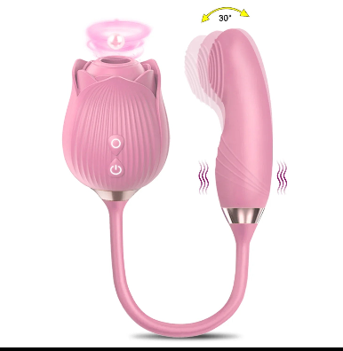 Rosa Sugadora Clitóris com Pulsação e de Ponto G  Dedilhar / Vem cá  - Lilas