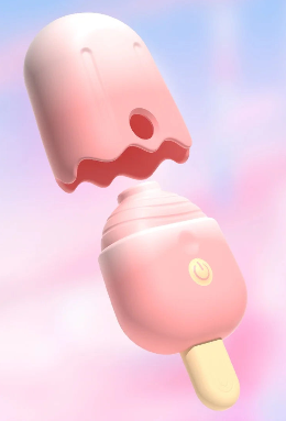 Vibrador Sorvete – Sucção + Vibração para Clitóris e Mamilos