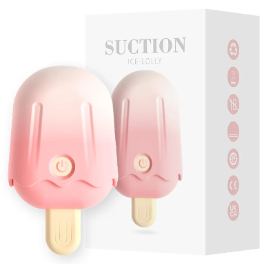 Vibrador Sorvete – Sucção + Vibração para Clitóris e Mamilos