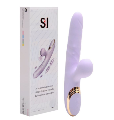 Vibrador Ponto G E Clitóris Vai Vem Anel