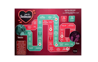 Jogo Da Sedução Tabuleiro Diversão Ao Cubo