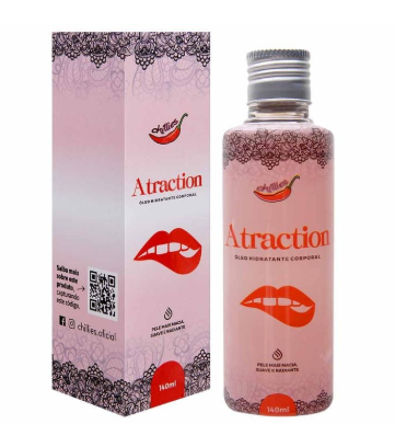 Atraction Óleo Hidratante Sensual 140Ml Chillies