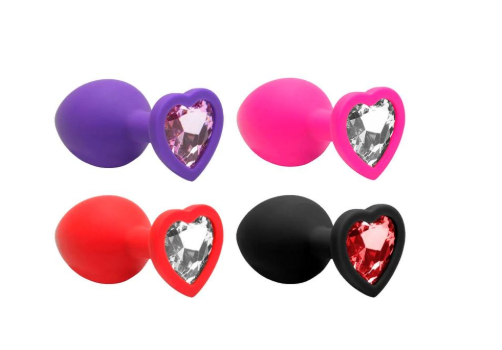 Plug Anal Silicone Coração M