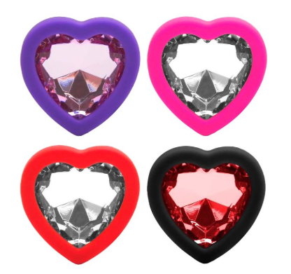 Plug Anal Silicone Coração M