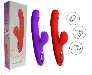Vibrador de Ponto G e clitóris com Tapping