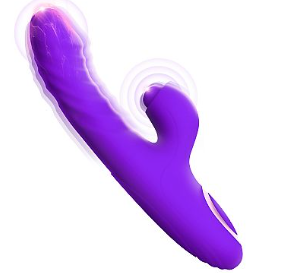 Vibrador de Ponto G e clitóris com Tapping