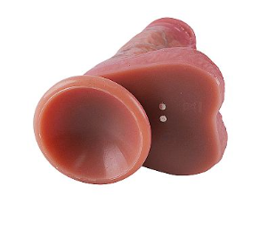 Pênis Realístico com Controle Remoto - Vai e vem com Rotação - 22,5x4,0 cm