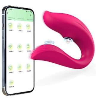 Match vibrador de casal sugador e com controle - Lilas