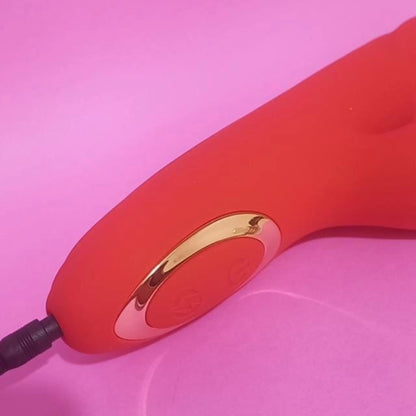 Vibrador de Ponto G e clitóris com Tapping