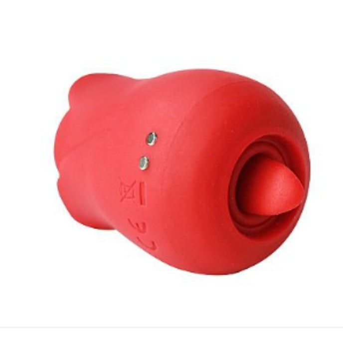 Rosa estimuladora Cúpula - 2 em 1 com pulsação e língua