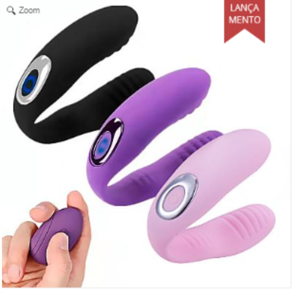 Vibrador de Casal com controle Remoto - Clipes pepeka