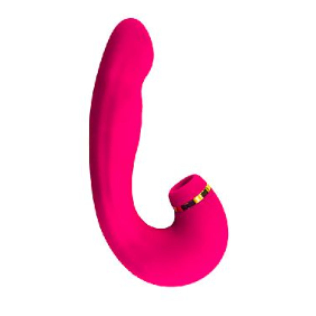 Vibrador de Ponto G e Clitóris com Dedilhar / Tapping no Meio - Air Pulse 2