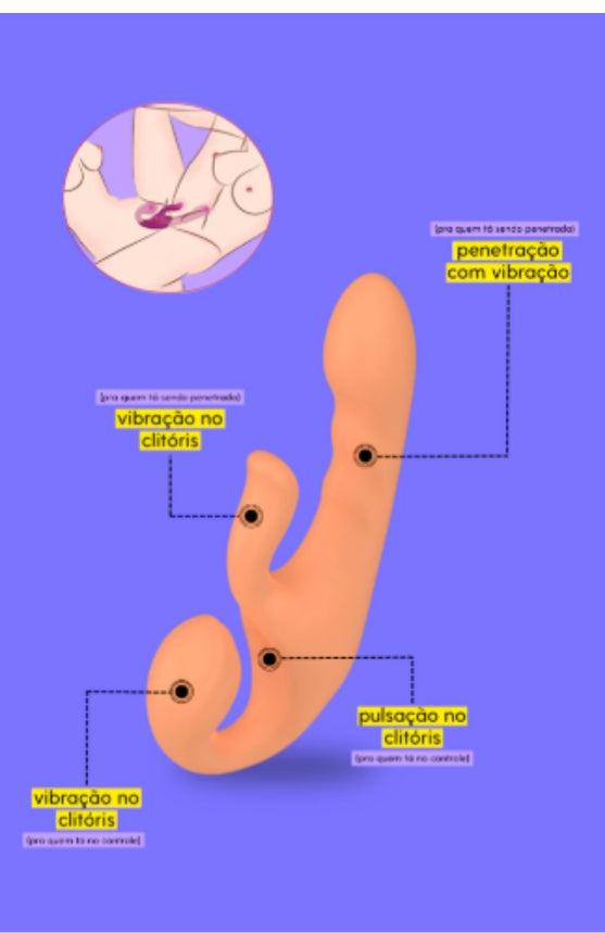 Bliss Strapless Vibratório Recarregável