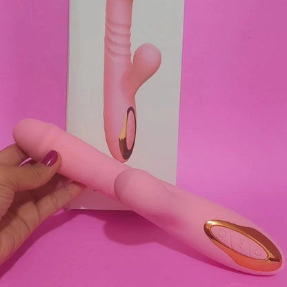 Lick rabbit vibrador— o prazer que vem, pulsa e lambe - Cor Vermelha
