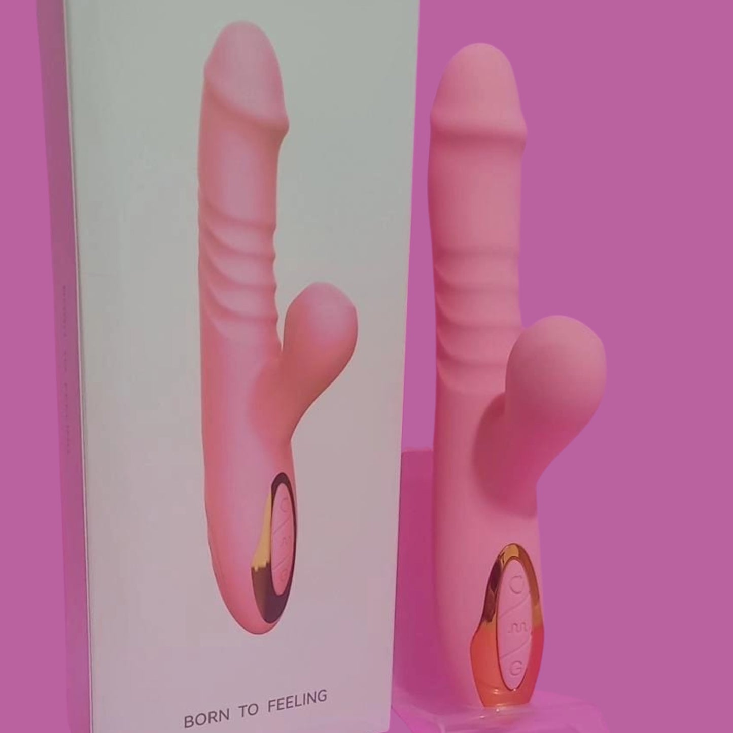 Lick rabbit vibrador— o prazer que vem, pulsa e lambe - Cor Vermelha