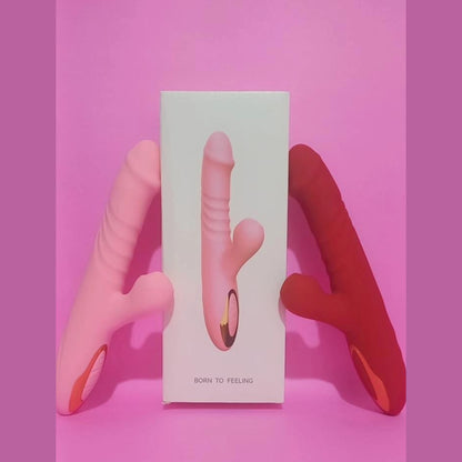 Lick rabbit vibrador— o prazer que vem, pulsa e lambe - Cor Vermelha