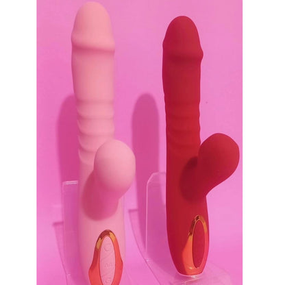 Lick rabbit vibrador— o prazer que vem, pulsa e lambe - Cor Vermelha
