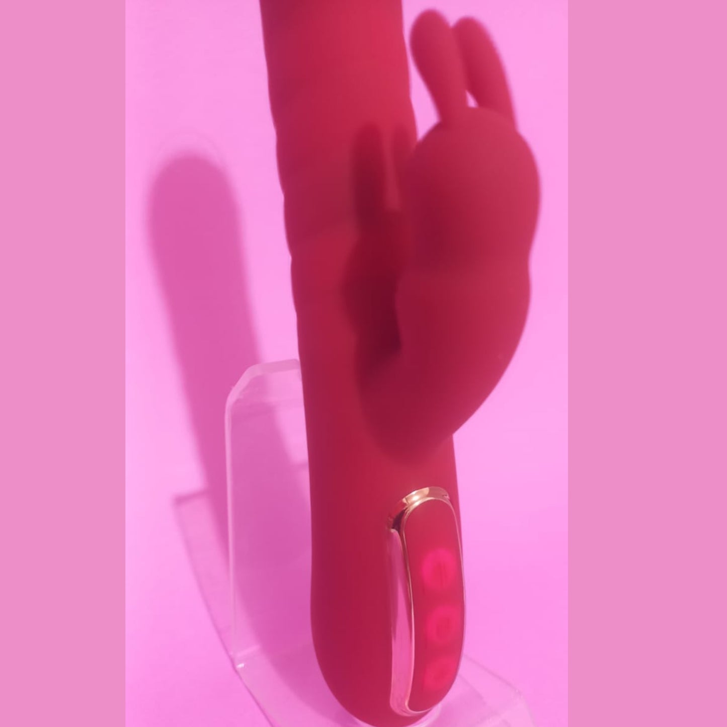 Lick rabbit vibrador— o prazer que vem, pulsa e lambe - Cor Vermelha
