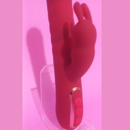 Lick rabbit vibrador— o prazer que vem, pulsa e lambe - Cor Vermelha