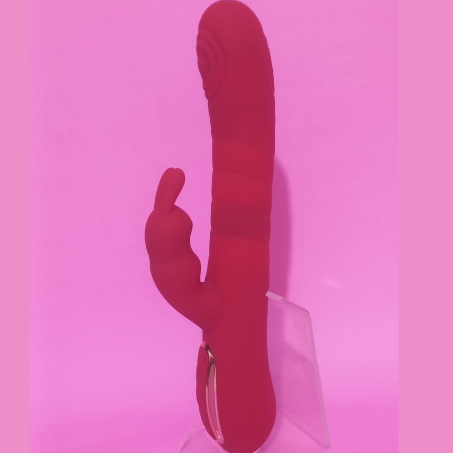 Lick rabbit vibrador— o prazer que vem, pulsa e lambe - Cor Vermelha