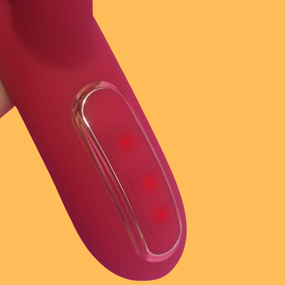 Kiara rabbit vibrador— o prazer que vem, pulsa e lambe - Cor Vermelha
