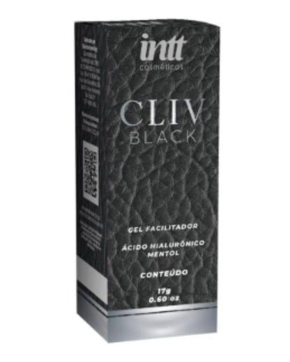 Cliv Intt Black gel facilitador com ácido hialurônico e efeito gelado 17g