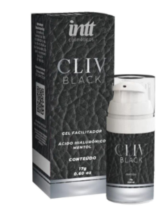 Cliv Intt Black gel facilitador com ácido hialurônico e efeito gelado 17g