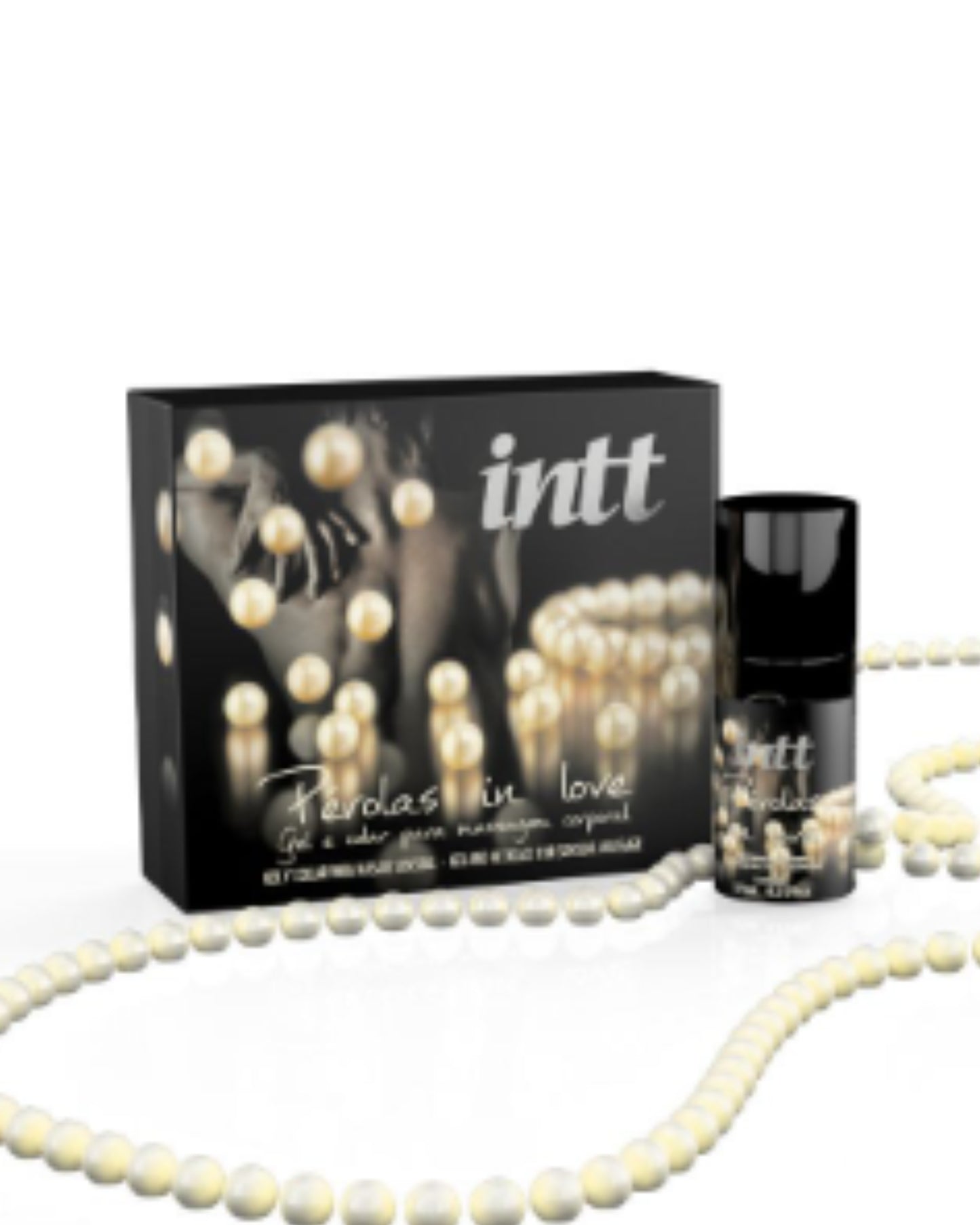 Pérolas in Love kit com colar de pérolas e gel de silicone 17ml