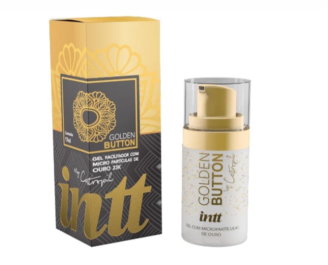 Lubrificante Intt Golden Button - Gel Facilitador Ouro 23k