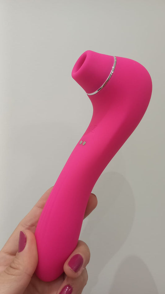 Vibrador 3 em 1 Penetração, Sucção e Massageador – Potência e Prazer Completo