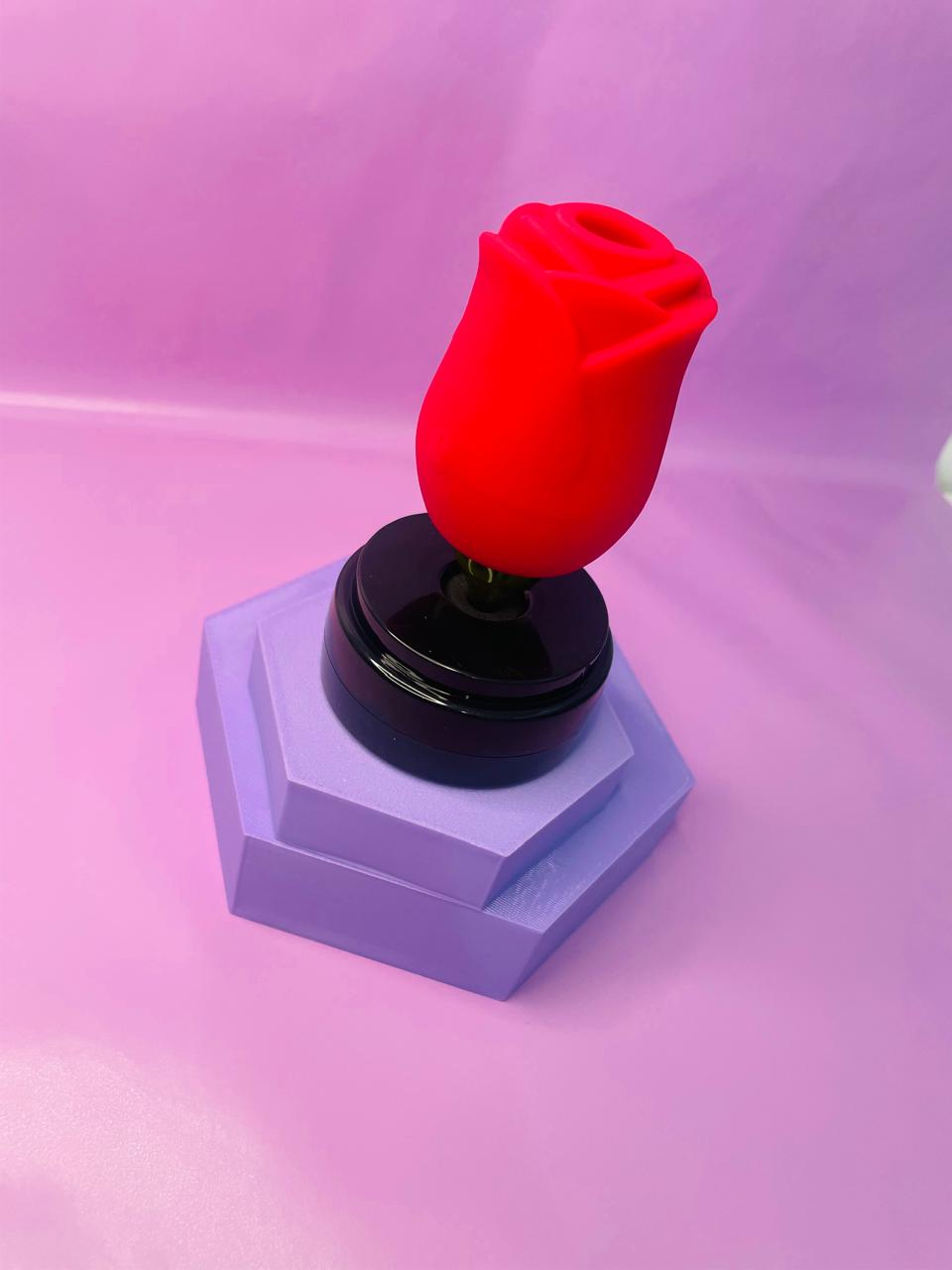 Rosa estimuladora Cúpula - 2 em 1 com pulsação e língua