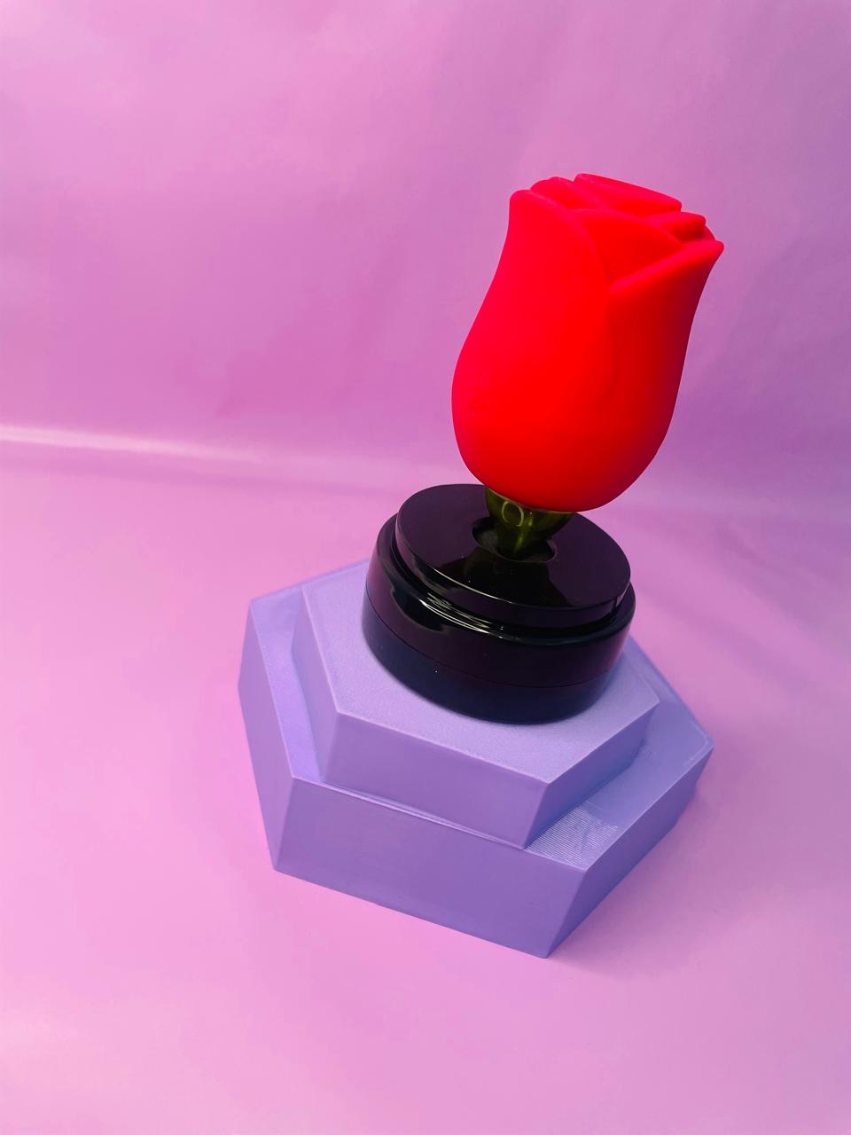 Rosa estimuladora Cúpula - 2 em 1 com pulsação e língua