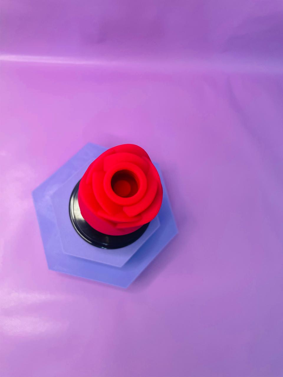 Rosa estimuladora Cúpula - 2 em 1 com pulsação e língua